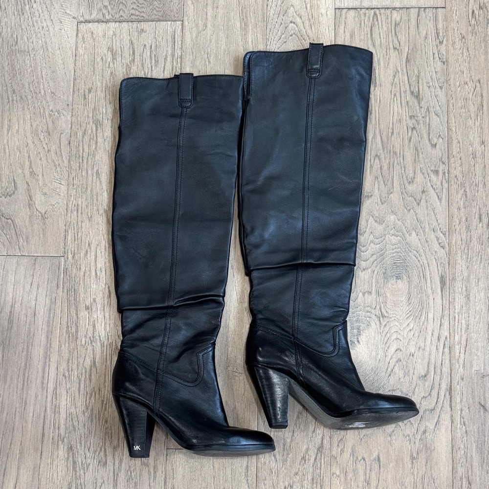 Michael Kors Black Over the Knee Boots Size 6.5